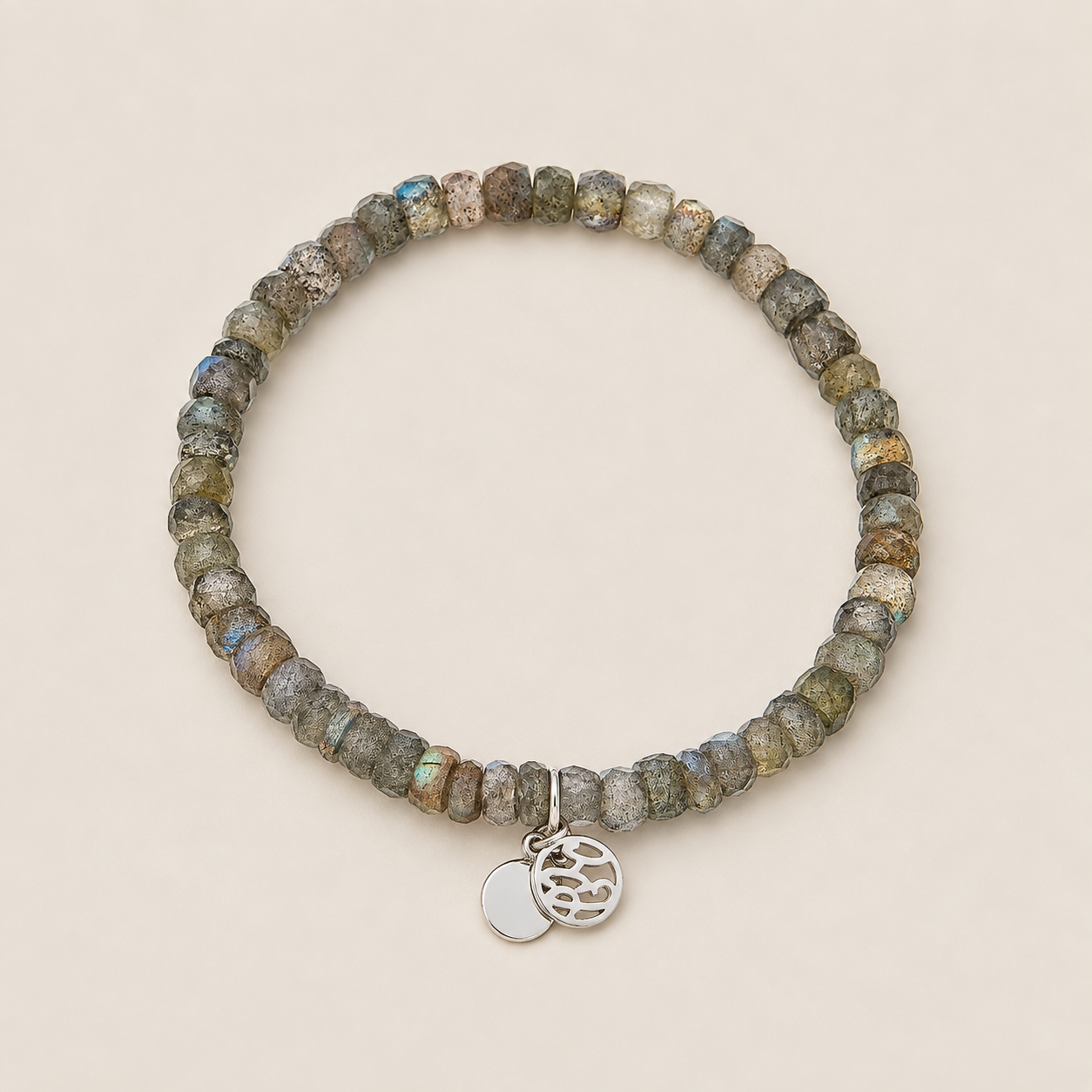 Labradorite Handmade Natural Gemstone Beaded Bracelet
