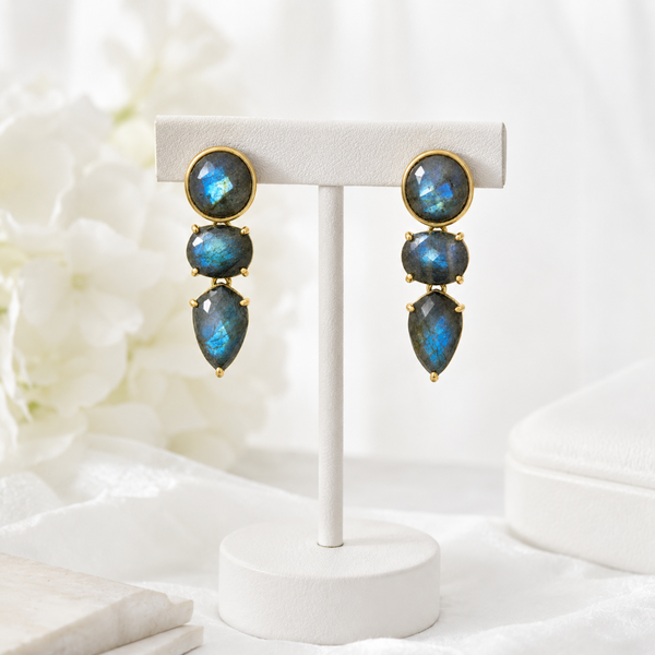 TEST — Labradorite Drop Earrings in Sterling Silver