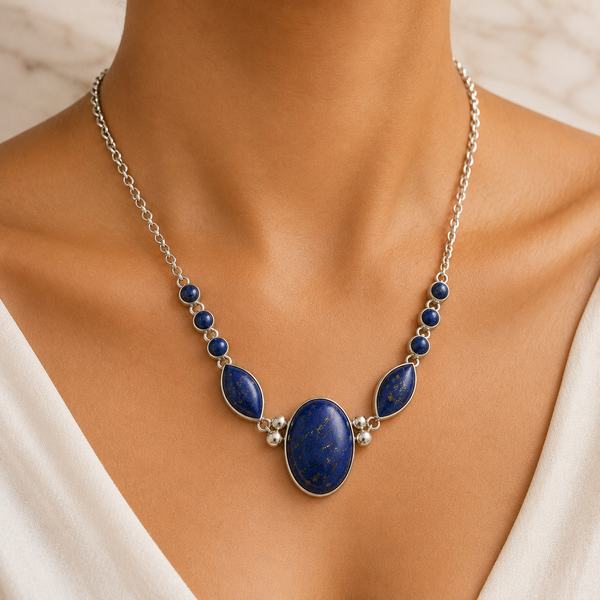 TEST — One of a Kind Lapis Statement Necklace
