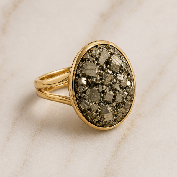 TEST — One of a Kind Pyrite Cocktail Ring
