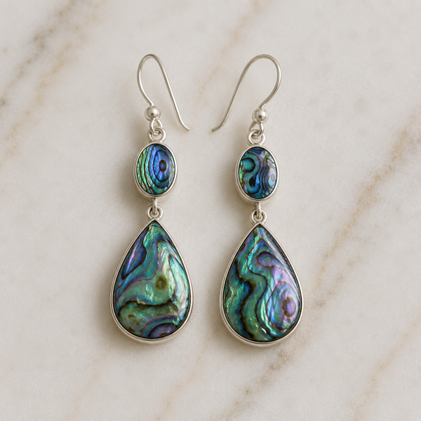 TEST — One of a Kind Abalone Drop Earrings