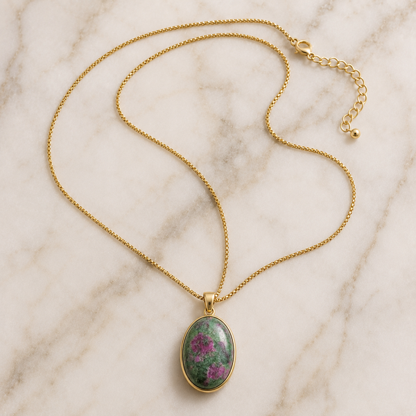 TEST — One of a Kind Ruby in Zoisite Pendant