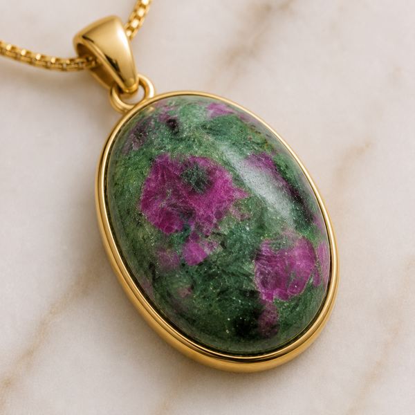 TEST — One of a Kind Ruby in Zoisite Pendant