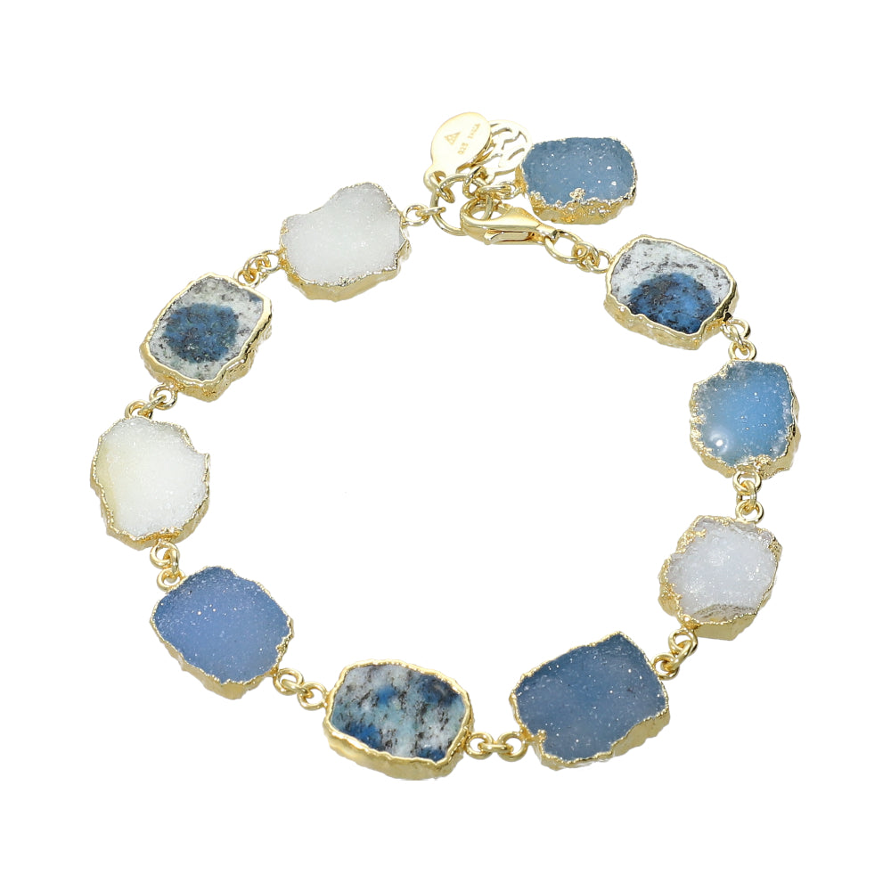 semi precious natural gemstone bracelet, jewelry gift for her
