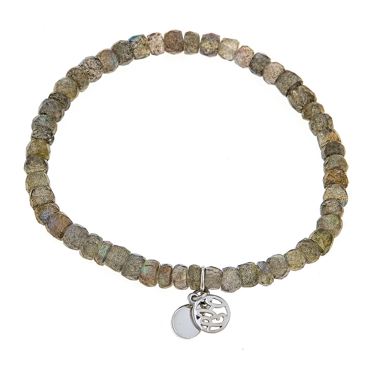 Labradorite Handmade Natural Gemstone Beaded Bracelet, christmas gift