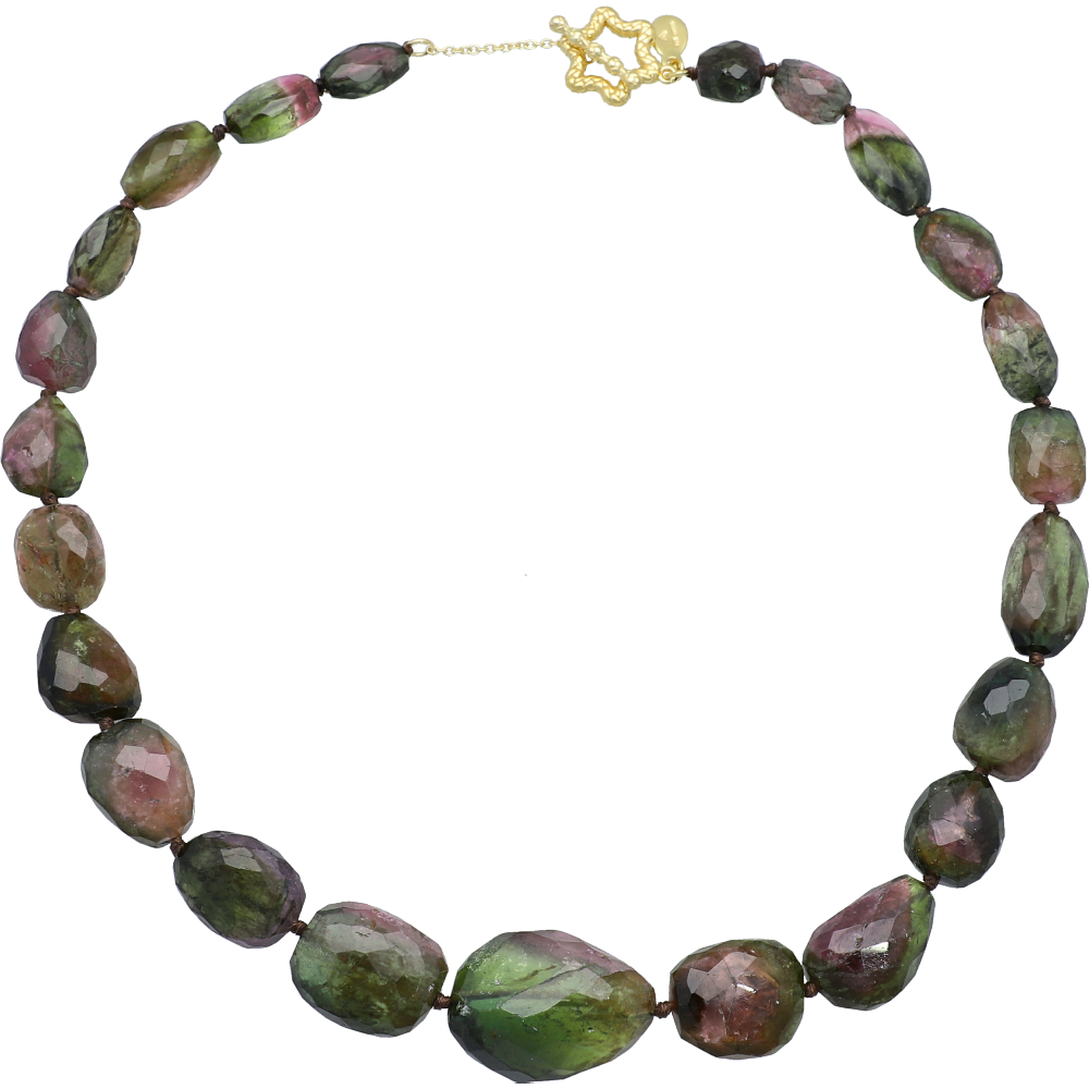 Tourmaline beaded necklace hotsell